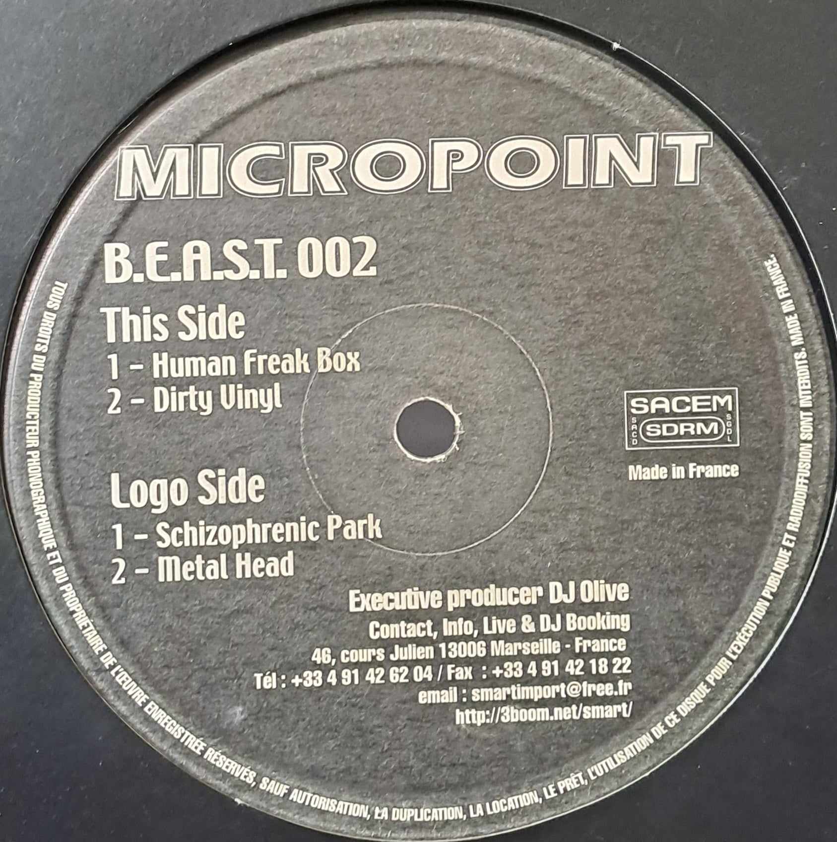 B.E.A.S.T. Records 02 - vinyle hardcore